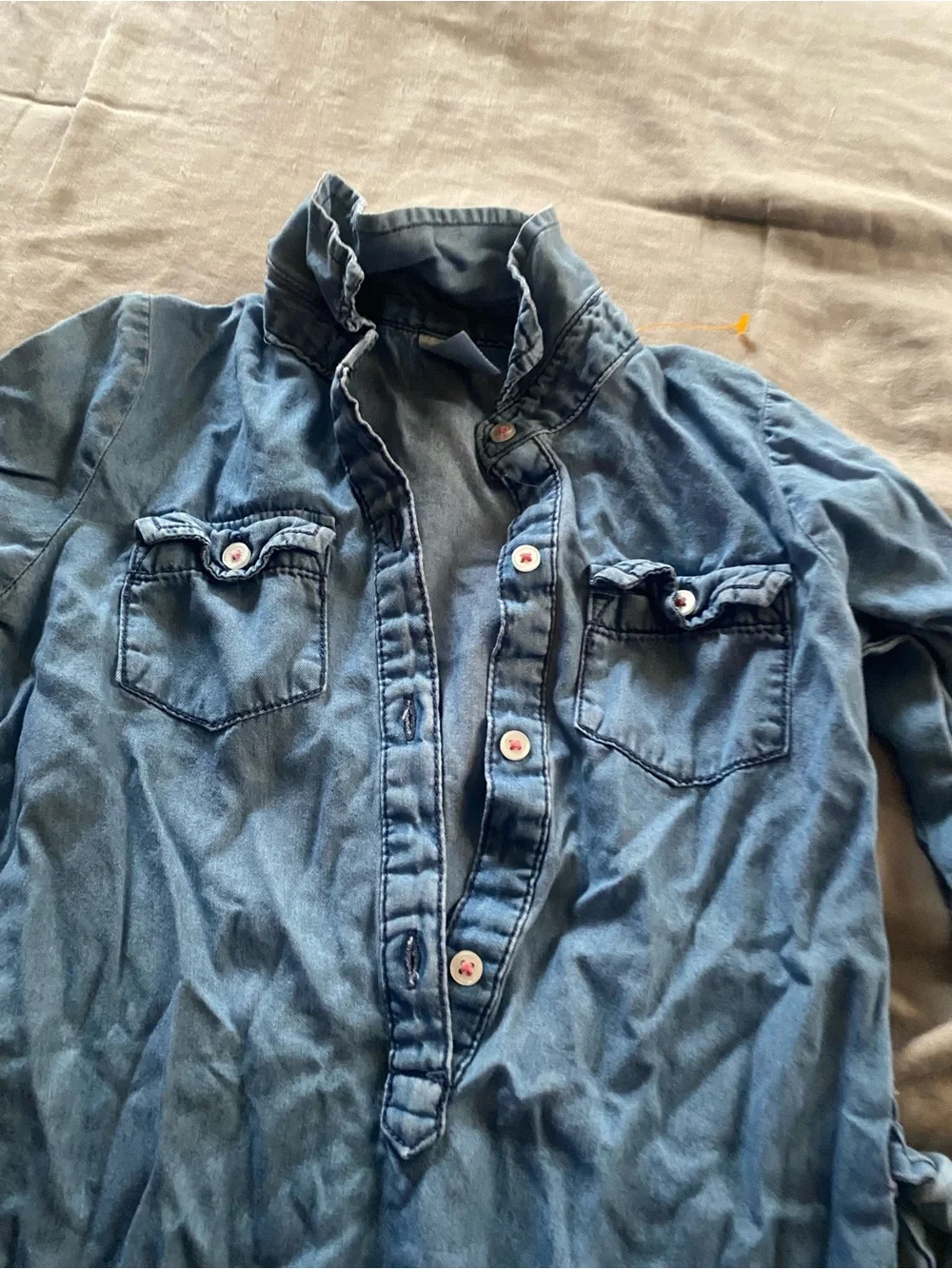 Carter's Girls' Denim Blue‎ Shirt Dress